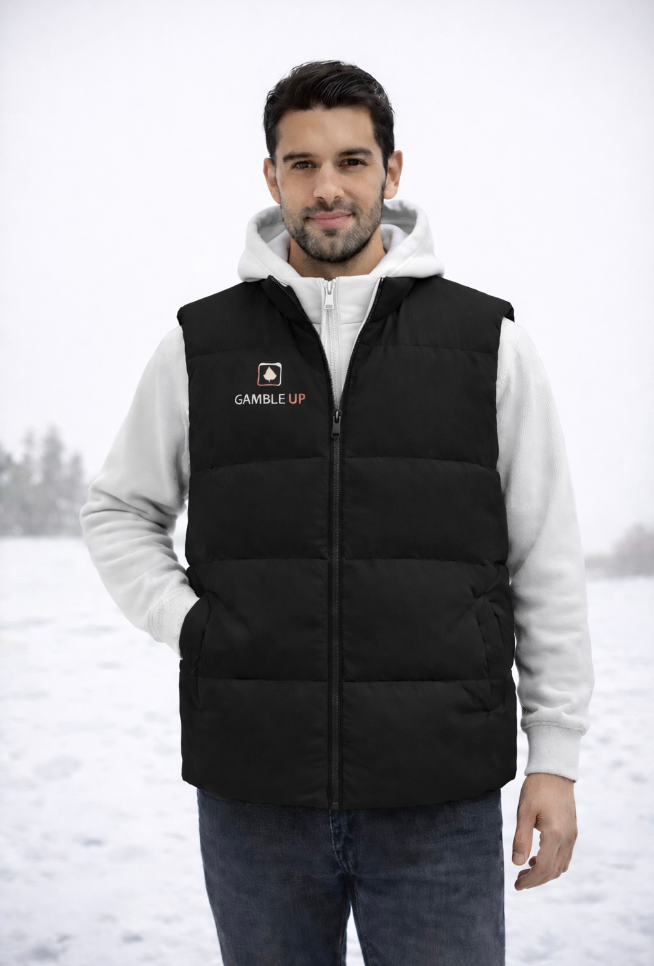 Gamble Up Unisex Down Puffer Vest
