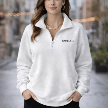 Gamble Up Women’s Fleece Half-Zip Sweatshirt