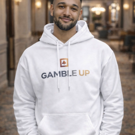 Gamble Up Unisex Heavyweight Cotton Hoodie (310 GSM) — Front Logo
