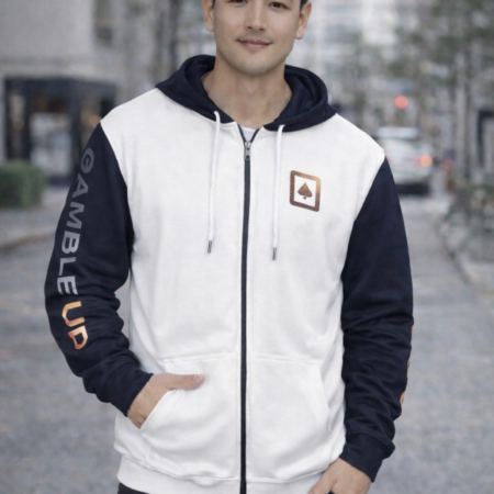 Gamble Up Zip-Up Hoodie — Pockets + Full Zip