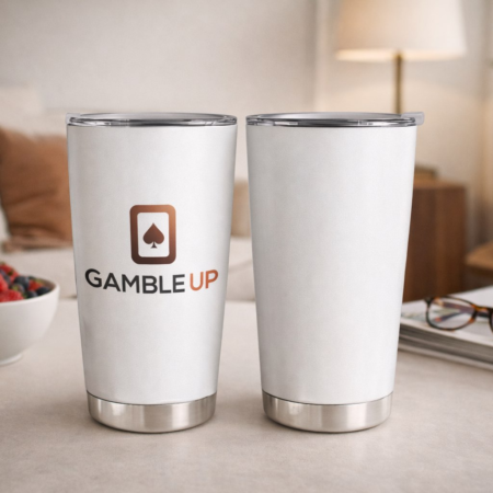 Gamble Up Stainless Steel Tumbler – Classic Logo Design